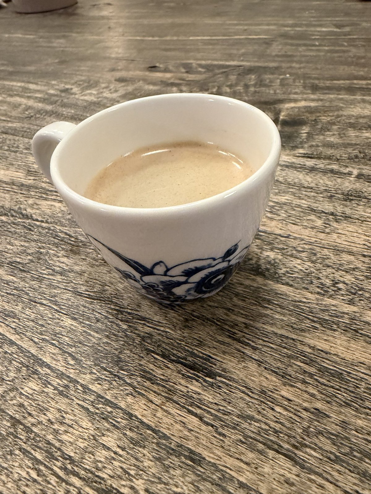 Morning black coffee